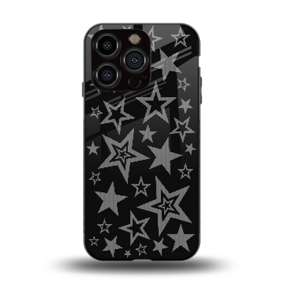 Stardust back phone cover | glass case for iphone 15 pro