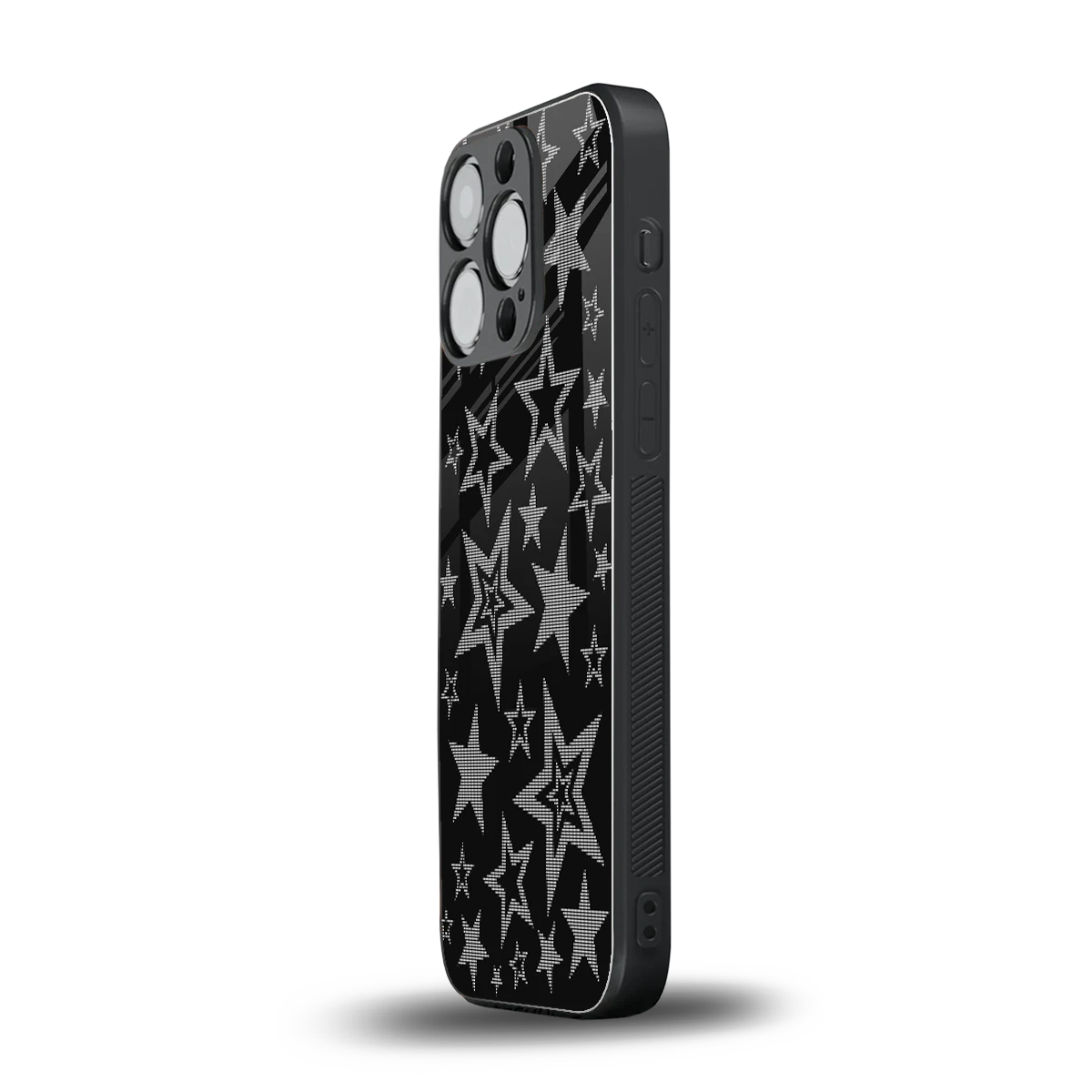 Stardust iphone 15 pro mobile cover | shockproof glass phone case