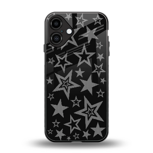 Stardust back phone cover | glass case for iphone 16 plus