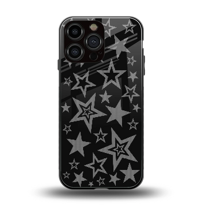 Stardust back phone cover | glass case for iphone 16 pro max
