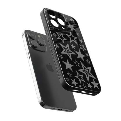 Stardust sleek iphone 16 pro max cover with tempered glass back and TPU edges