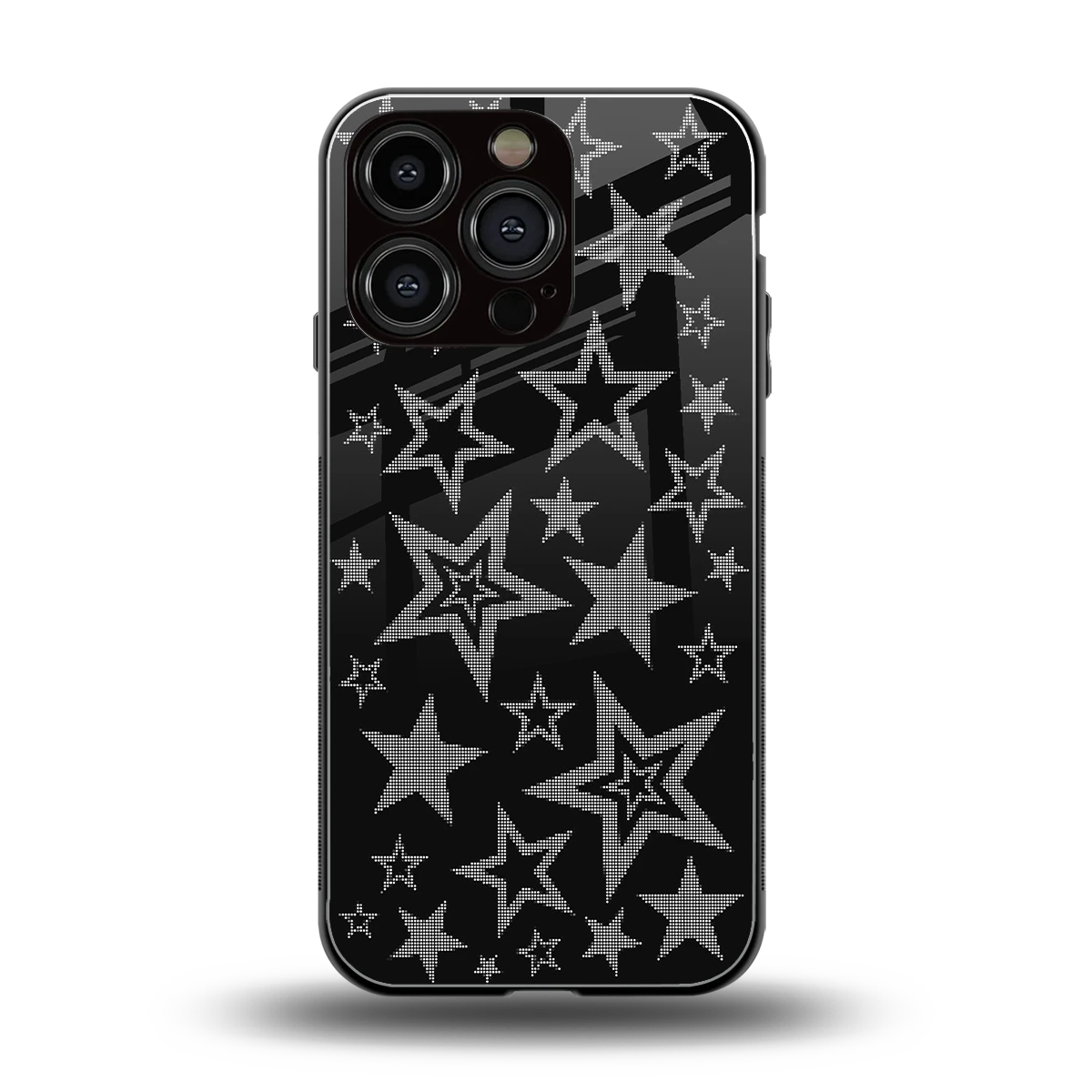 Stardust back phone cover | glass case for iphone 16 pro