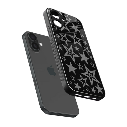 Stardust sleek iPhone 16 cover with tempered glass back and TPU edges