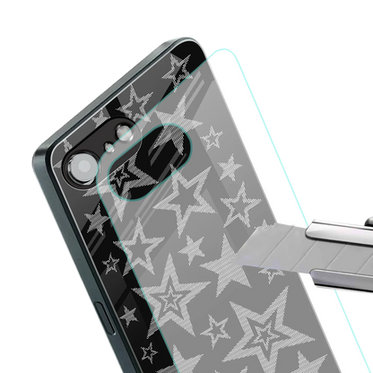 Stardust stylish phone case for iphone 16e | glossy glass and slim fit