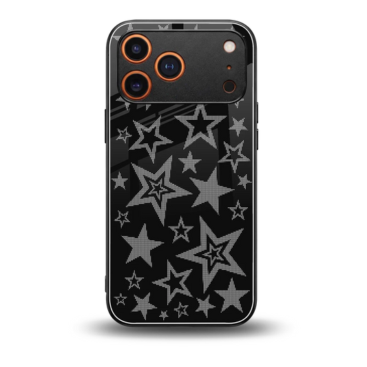 Stardust back phone cover | glass case for iphone 17 pro max