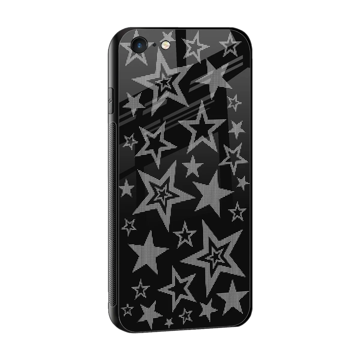 Stardust sleek iphone 6s plus cover with tempered glass back and TPU edges