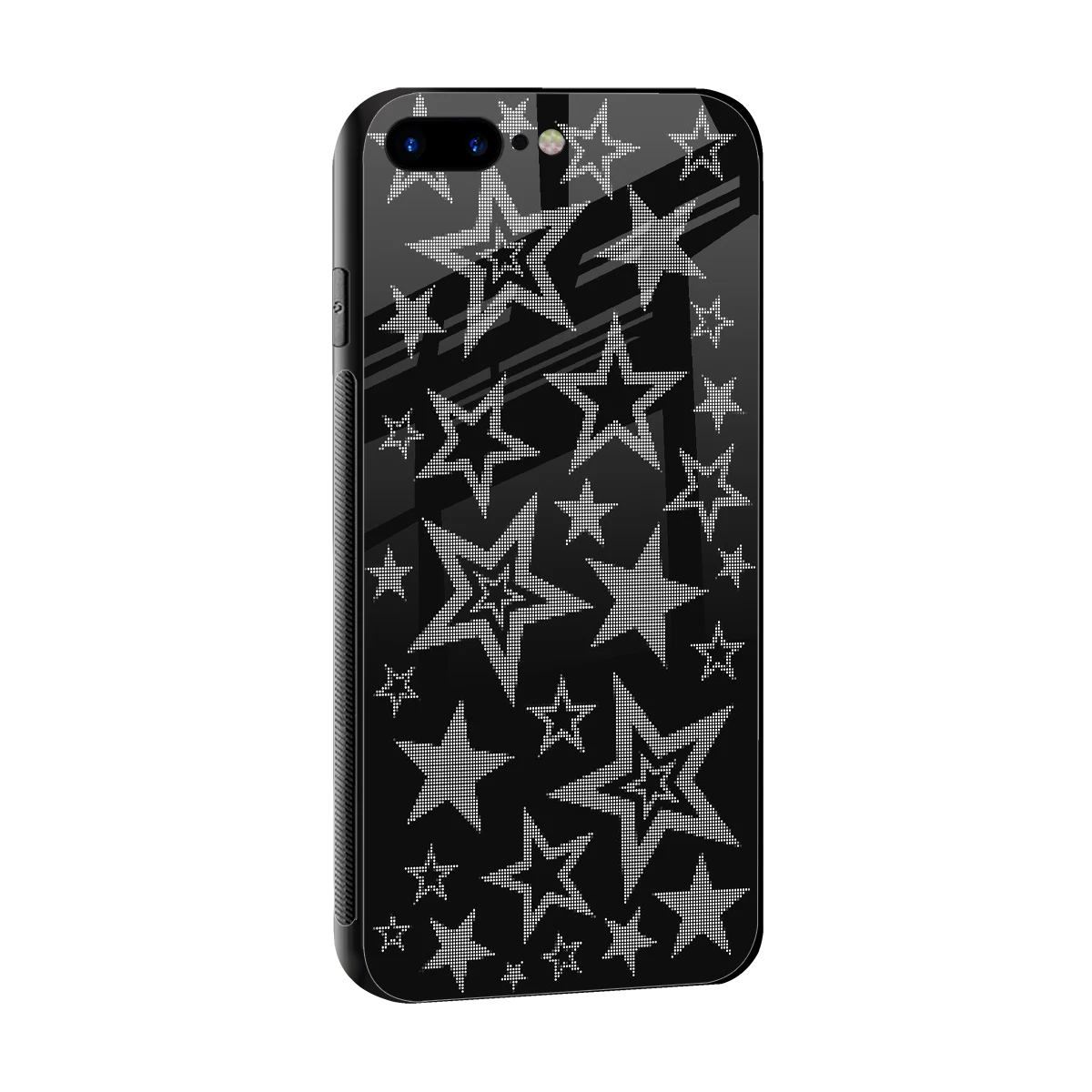 Stardust sleek iphone 8 plus cover with tempered glass back and TPU edges