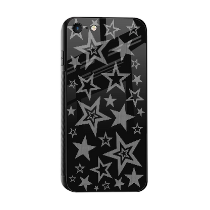 Stardust sleek iphone 7 cover with tempered glass back and TPU edges