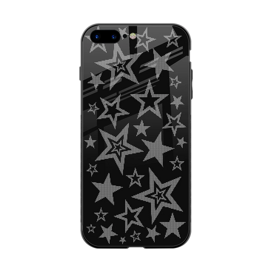 Stardust back phone cover | glass case for iphone 8 plus