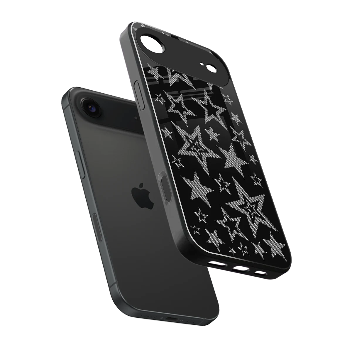 Stardust sleek iphone air cover with tempered glass back and TPU edges