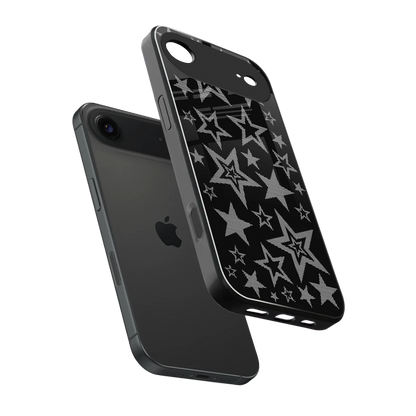 Stardust sleek iphone air cover with tempered glass back and TPU edges