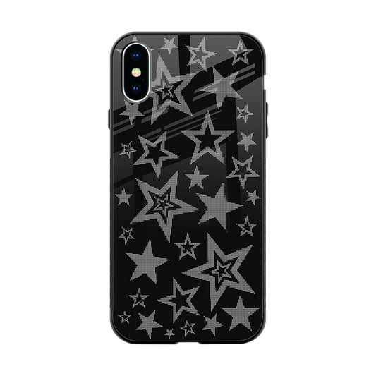 Stardust back phone cover | glass case for iphone xs