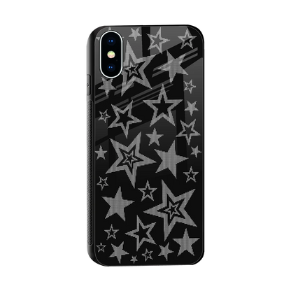 Stardust sleek iphone x cover with tempered glass back and TPU edges