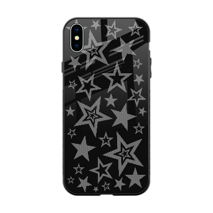 Stardust back phone cover | glass case for iphone xs max