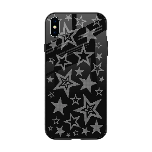 Stardust back phone cover | glass case for iphone xs max