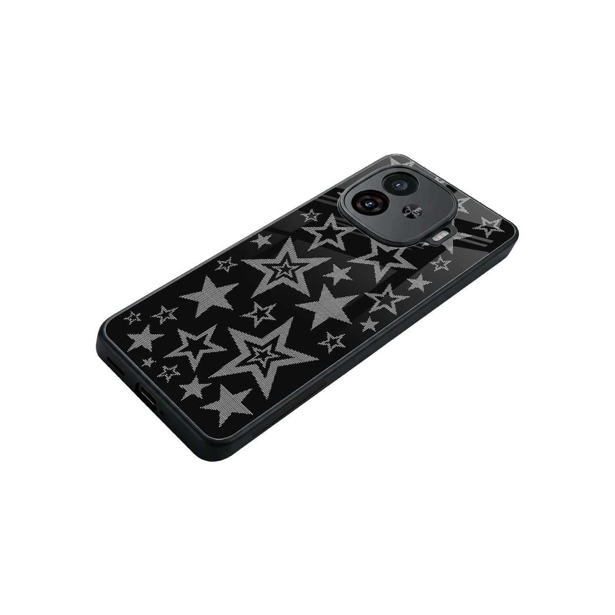Stardust stylish phone case for iqoo neo 10r 5g | glossy glass and slim fit