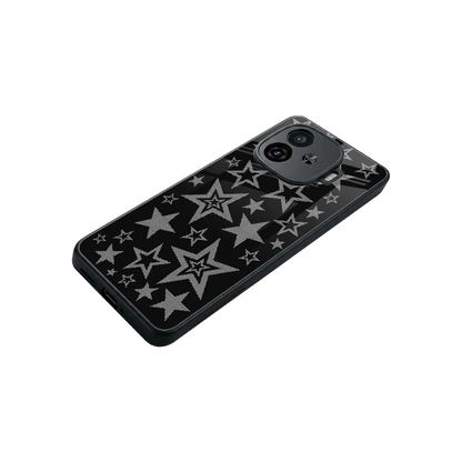 Stardust stylish phone case for iqoo neo 10r 5g | glossy glass and slim fit