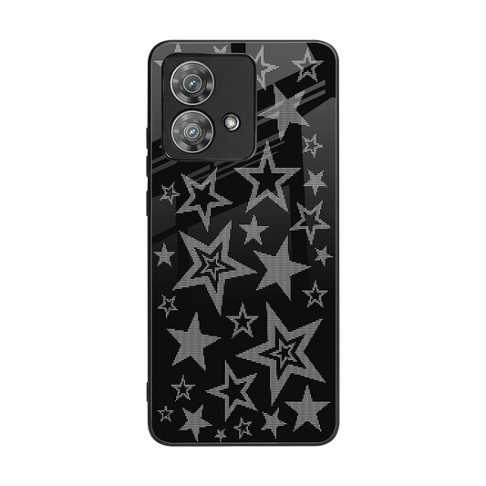 Stardust back phone cover | glass case for motorola edge 40 neo 5g