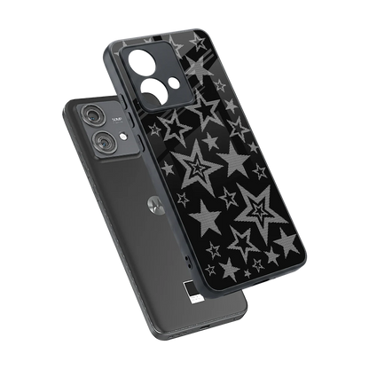 Stardust sleek motorola edge 40 neo 5g cover with tempered glass back and TPU edges