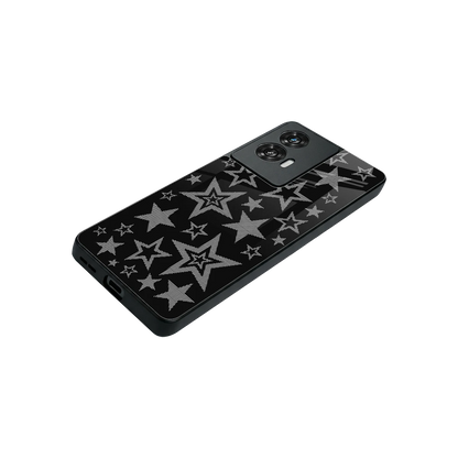 Stardust stylish phone case for motorola edge 50 fusion | glossy glass and slim fit