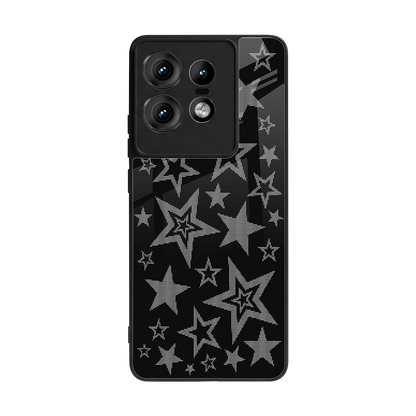 Stardust back phone cover | glass case for motorola edge 50 pro