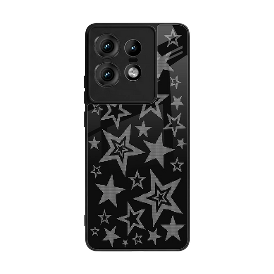 Stardust back phone cover | glass case for motorola edge 50 pro