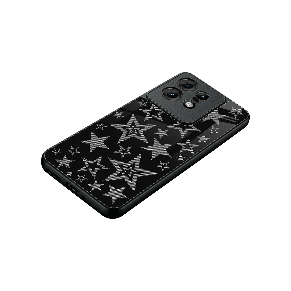 Stardust stylish phone case for motorola edge 50 pro | glossy glass and slim fit