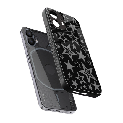 Stardust sleek nothing phone 2 cover with tempered glass back and TPU edges