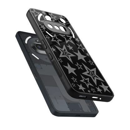 Stardust sleek nothing phone 3a cover with tempered glass back and TPU edges