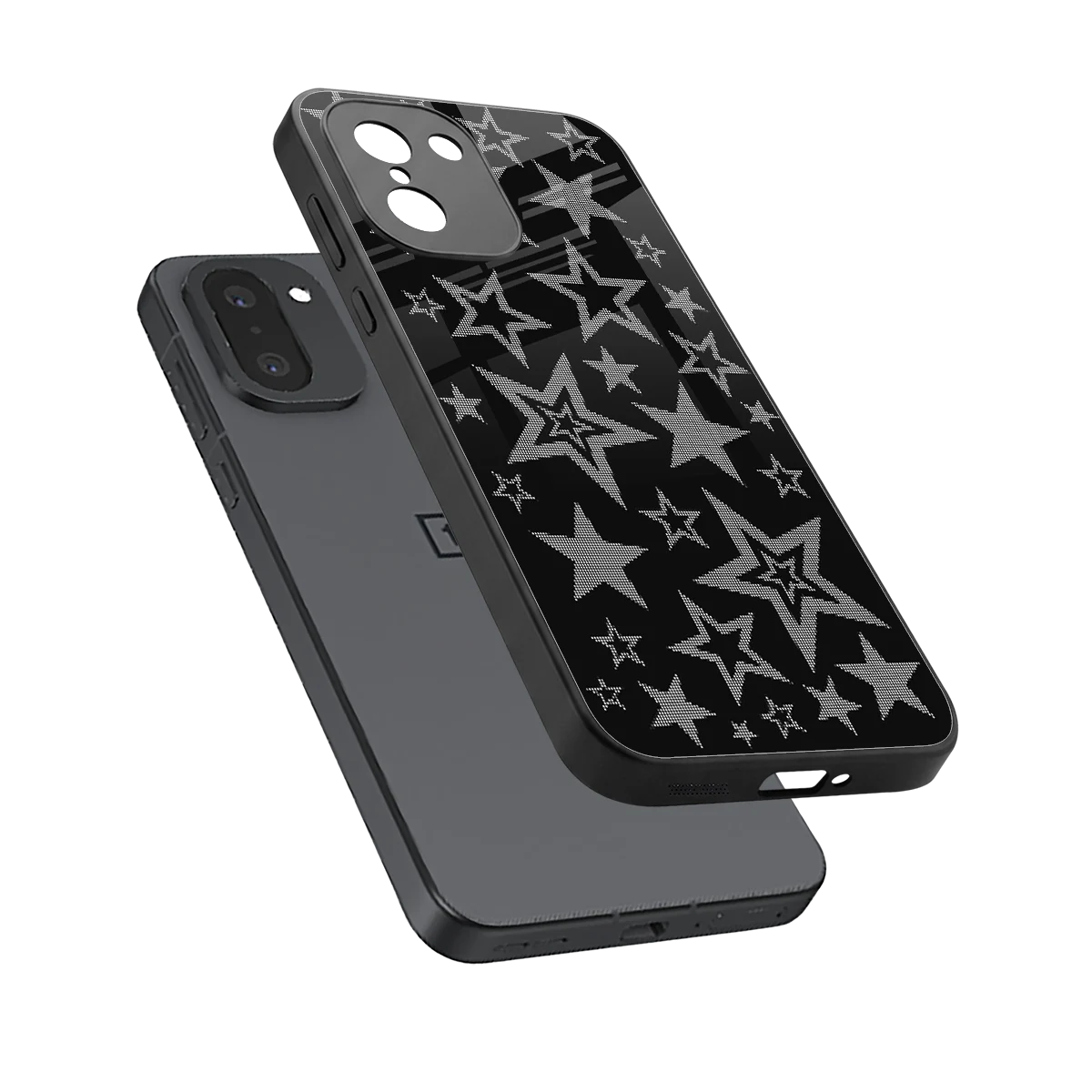 Stardust sleek oneplus 15r cover with tempered glass back and TPU edges