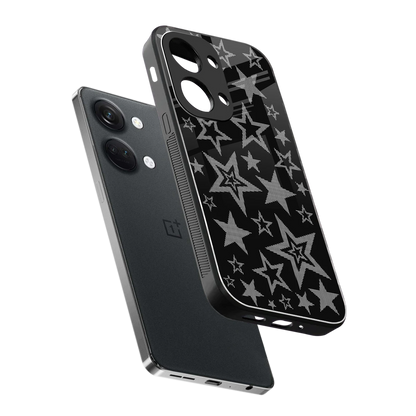 Stardust sleek oneplus nord 3 cover with tempered glass back and TPU edges