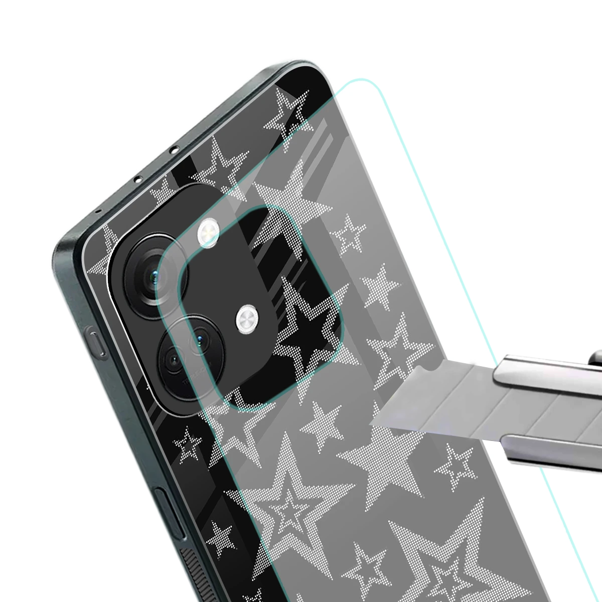 Stardust stylish phone case for oneplus nord 3 | glossy glass and slim fit