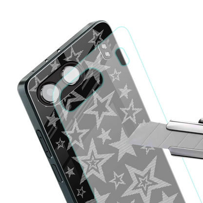 Stardust stylish phone case for oneplus nord 4 | glossy glass and slim fit