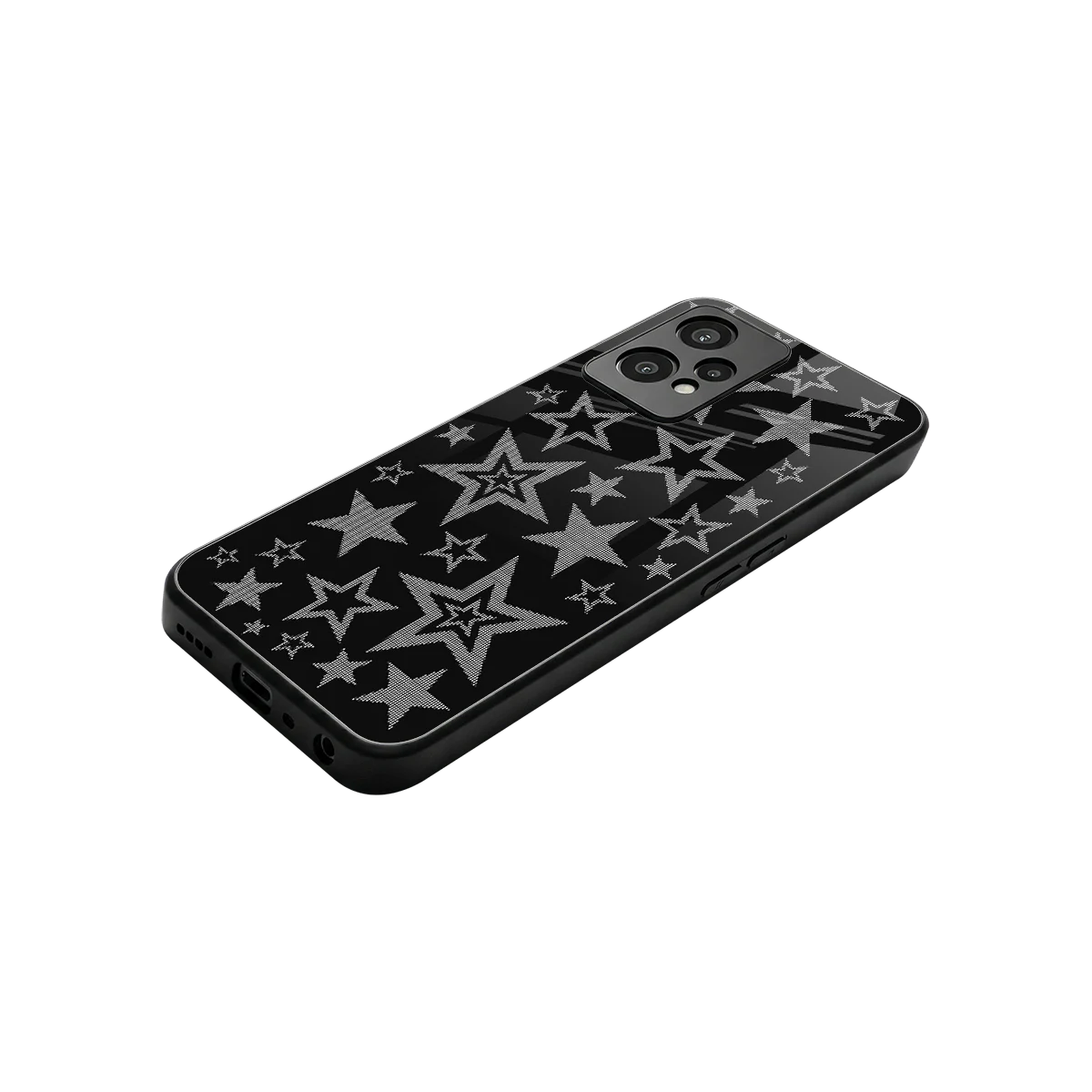 Stardust stylish phone case for oneplus nord ce 2 lite | glossy glass and slim fit
