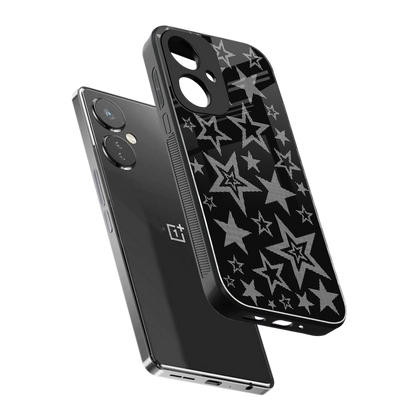 Stardust sleek oneplus nord ce 3 cover with tempered glass back and TPU edges