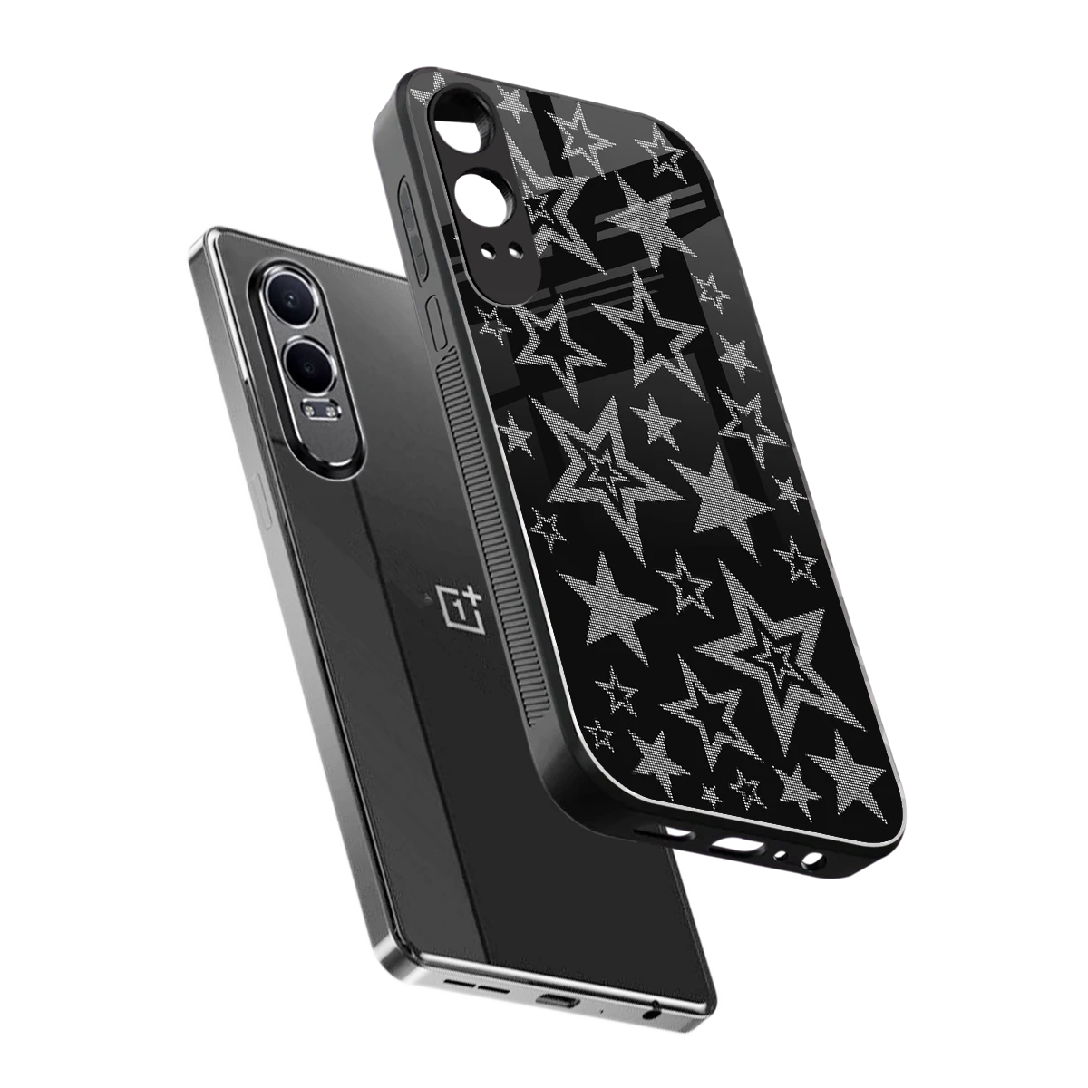 Stardust sleek oneplus nord ce 4 lite cover with tempered glass back and TPU edges