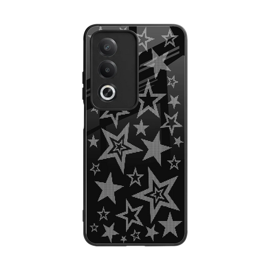 Stardust back phone cover | glass case for oppo a3 pro