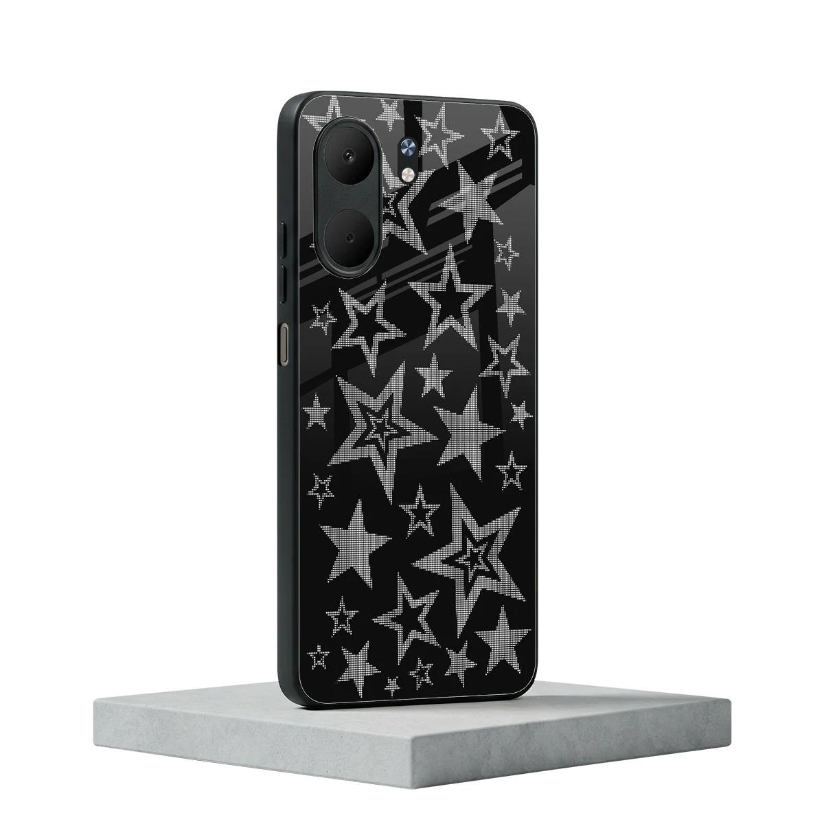 Stardust oppo a5x 5g mobile cover | shockproof glass phone case
