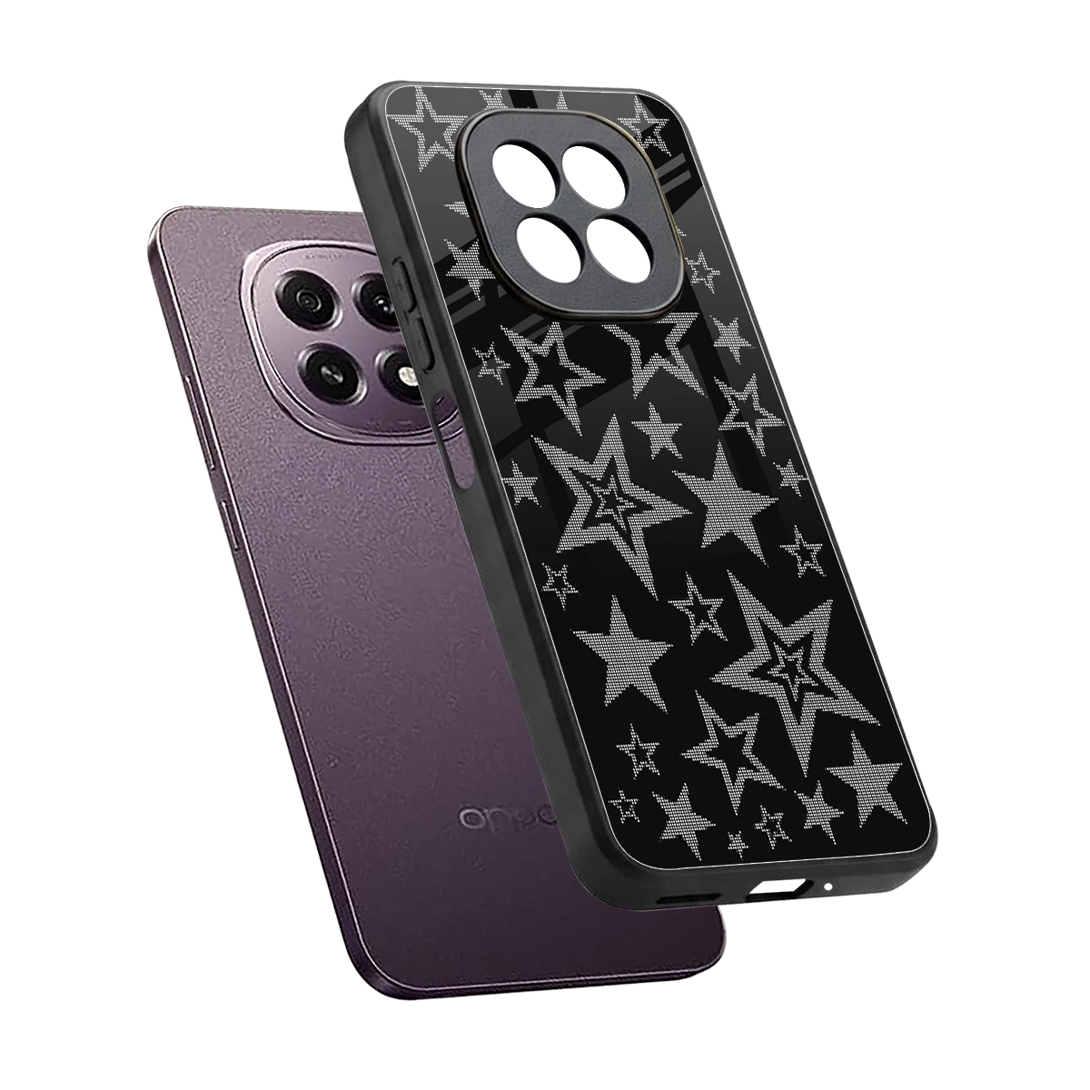 Stardust sleek oppo f29 5g cover with tempered glass back and TPU edges