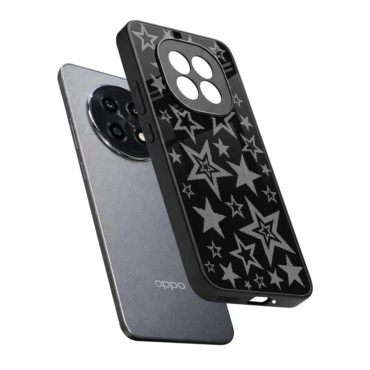 Stardust sleek oppo f29 pro 5g cover with tempered glass back and TPU edges