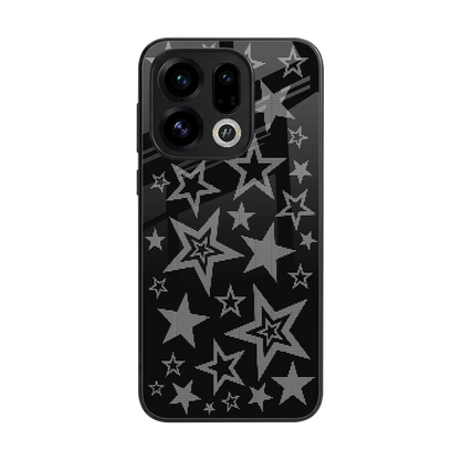 Stardust back phone cover | glass case for oppo find x9