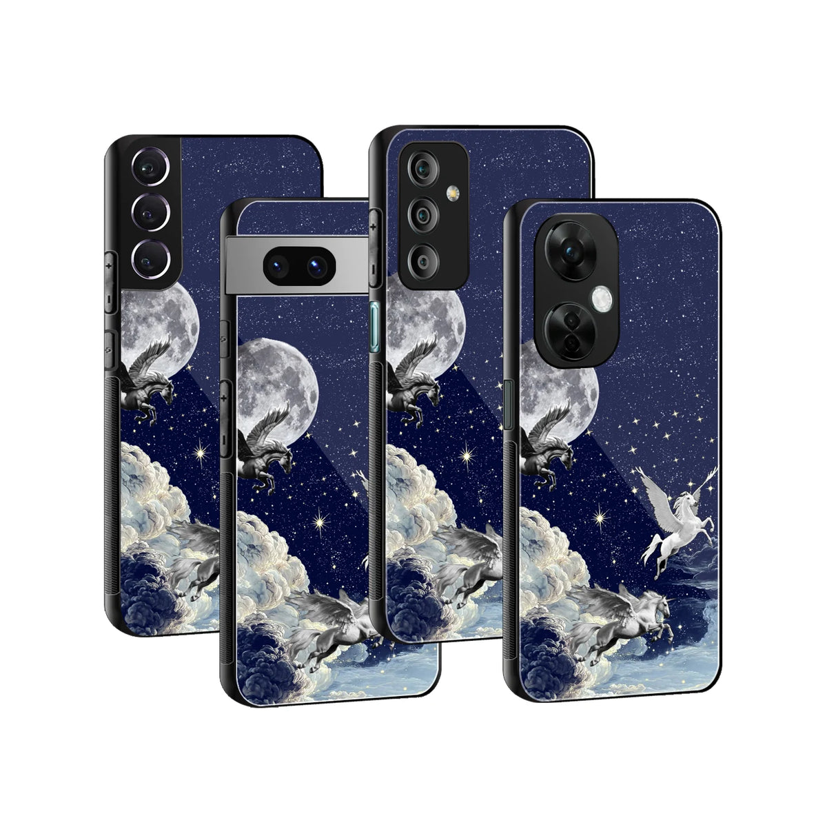 Stylish Glass Back Case for All Smartphones iPhone, Samsung, OnePlus, Pixel, Redmi, Oppo, Vivo, Motorola