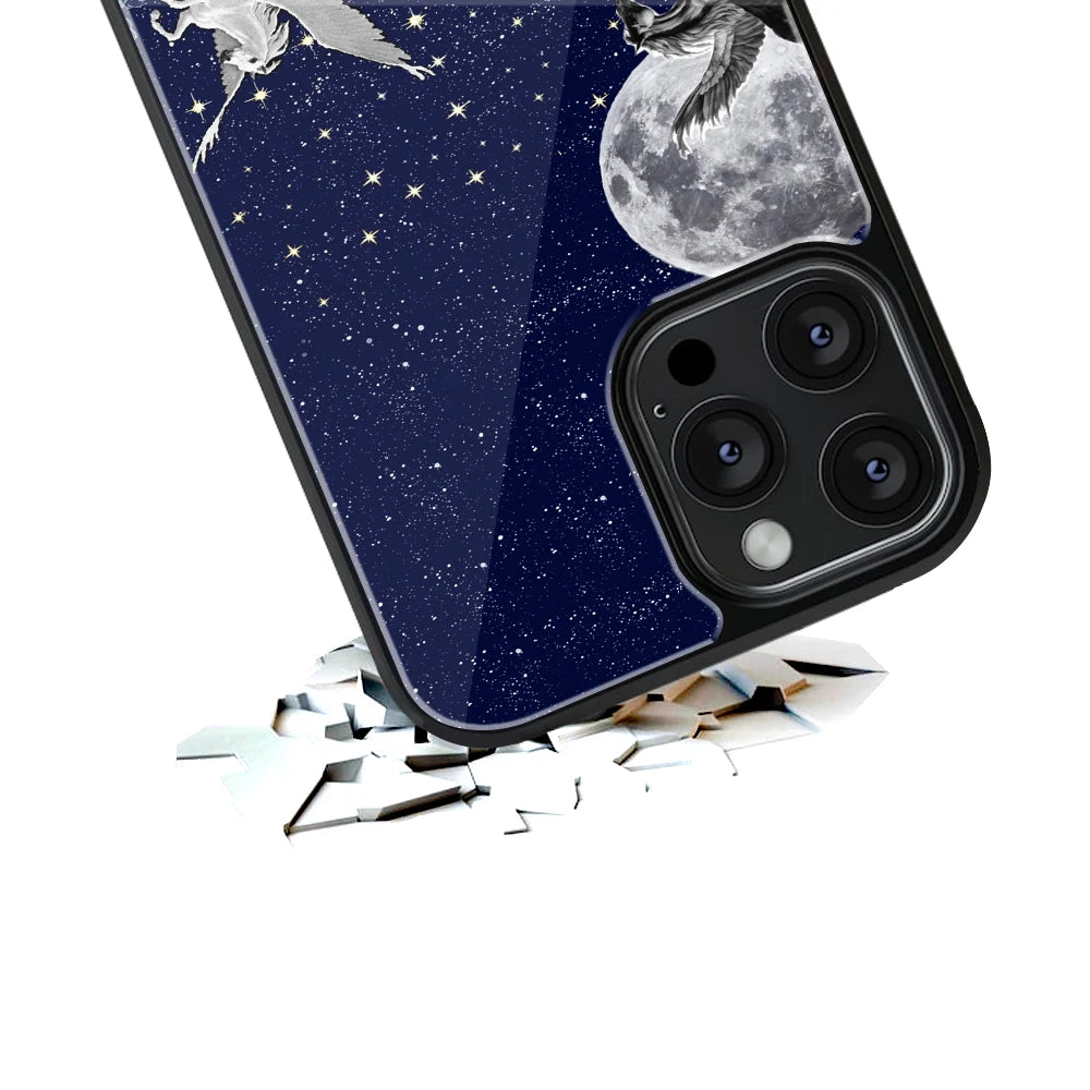 Durable Glass Back Mobile Case for iPhone, Samsung, OnePlus, Google Pixel, Redmi, Vivo, Oppo