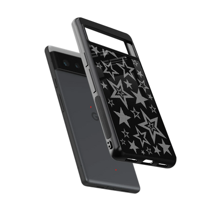 Stardust sleek google pixel 6 cover with tempered glass back and TPU edges