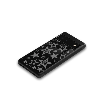 Stardust google pixel 6a mobile cover | shockproof glass phone case