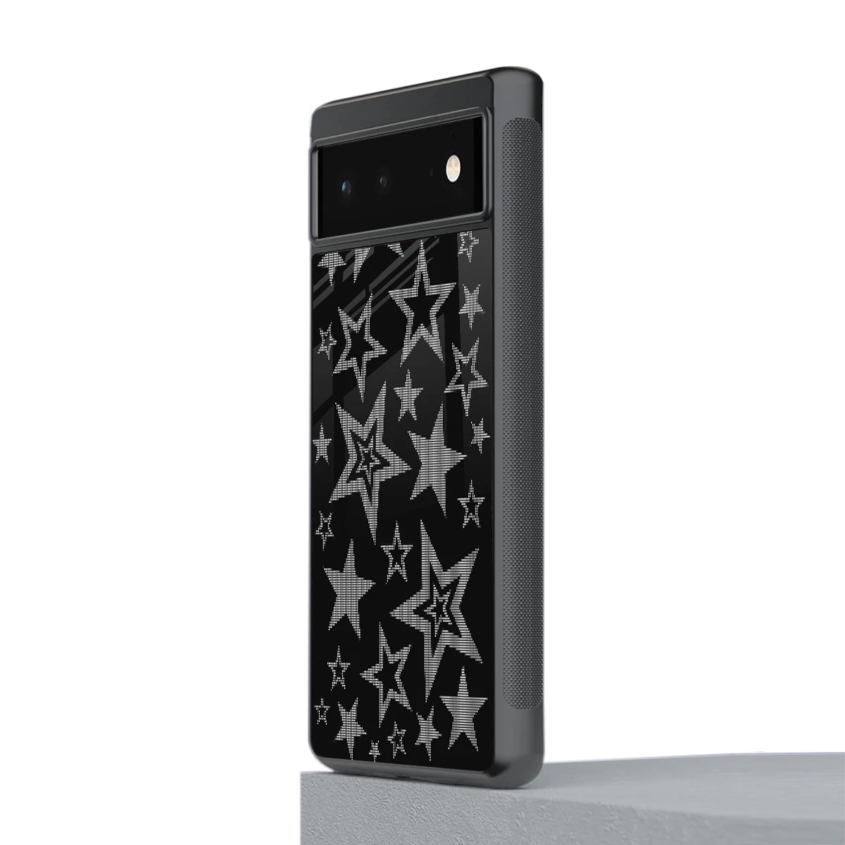 Stardust stylish phone case for google pixel 6a | glossy glass and slim fit