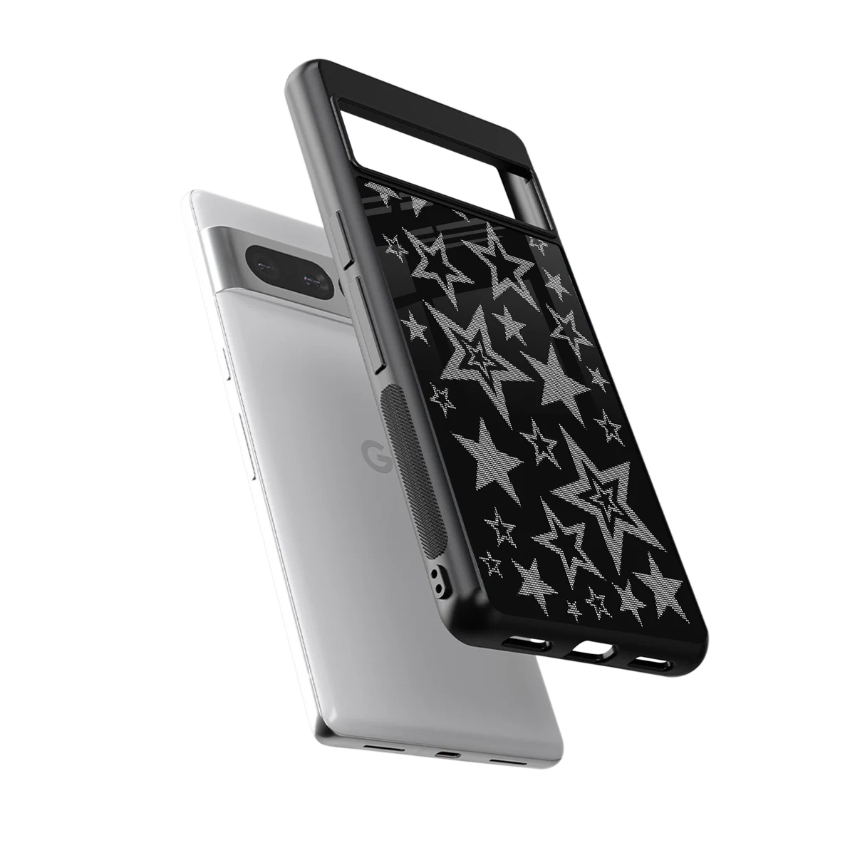 Stardust sleek google pixel 7 pro cover with tempered glass back and TPU edges