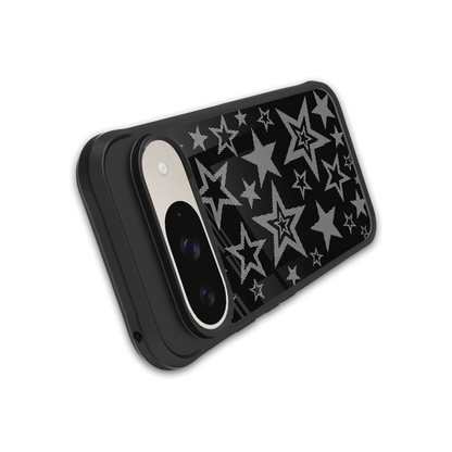 Stardust stylish phone case for google pixel 9 | glossy glass and slim fit