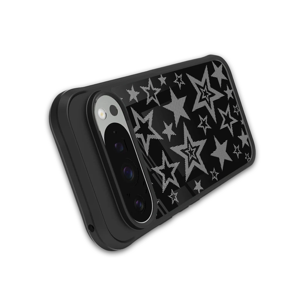 Stardust stylish phone case for google pixel 9 pro xl | glossy glass and slim fit