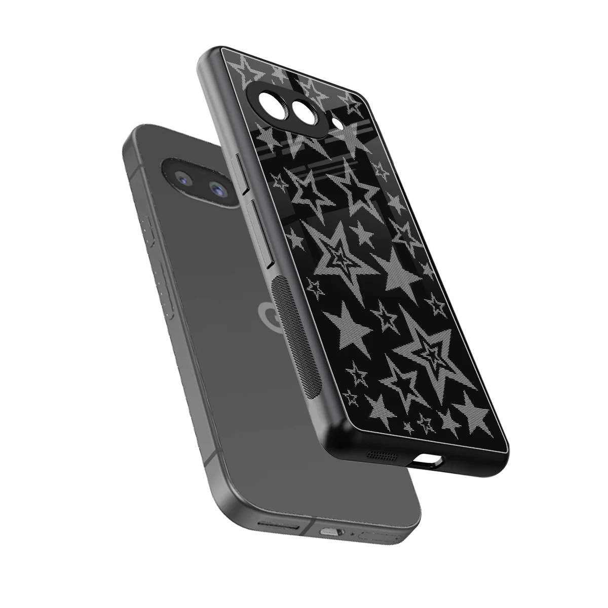Stardust sleek google pixel 10a cover with tempered glass back and TPU edges